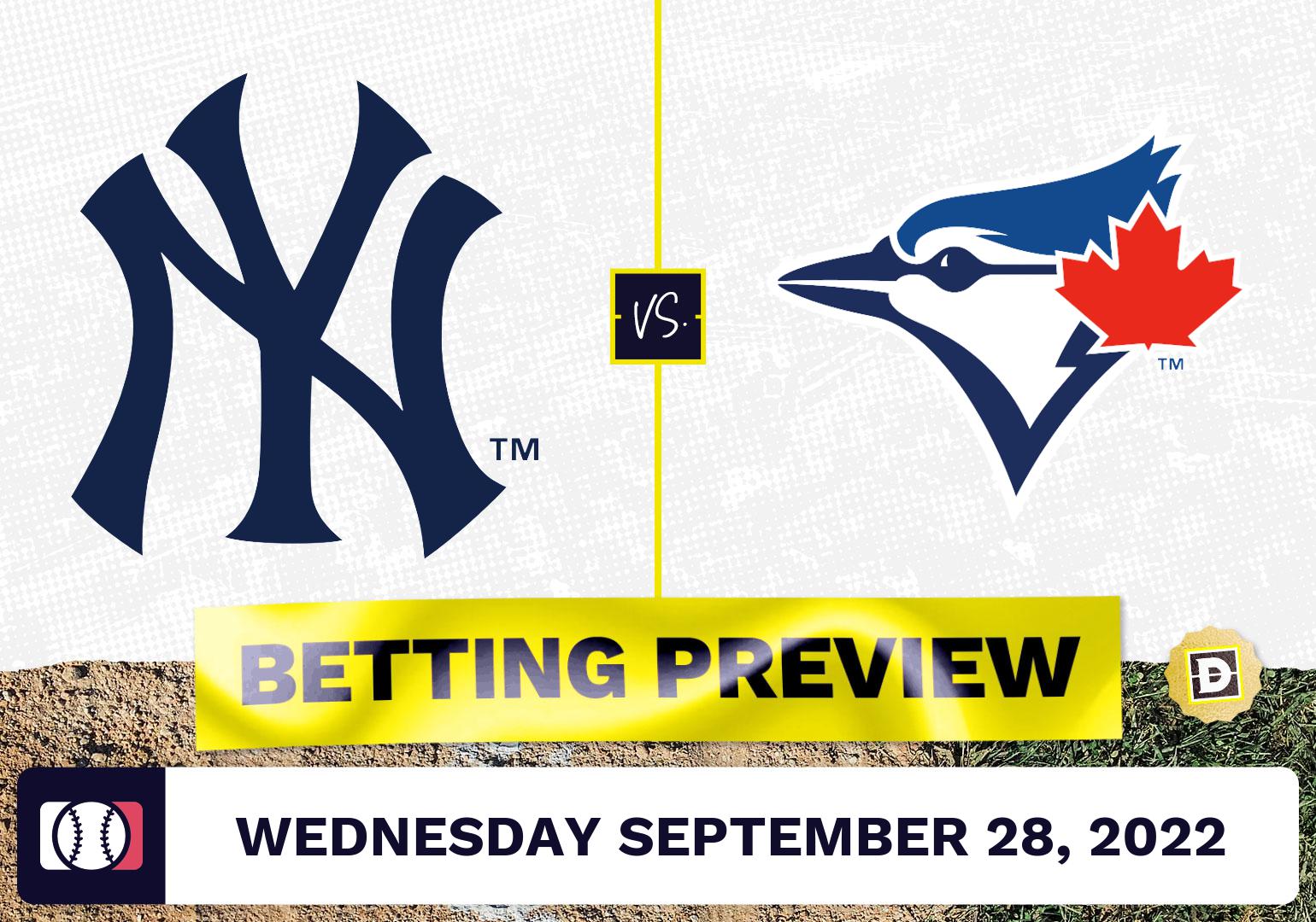 Yankees vs. Blue Jays Prediction and Odds - Sep 28, 2022
