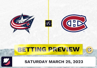 Blue Jackets vs. Canadiens Prediction and Odds - Mar 25, 2023