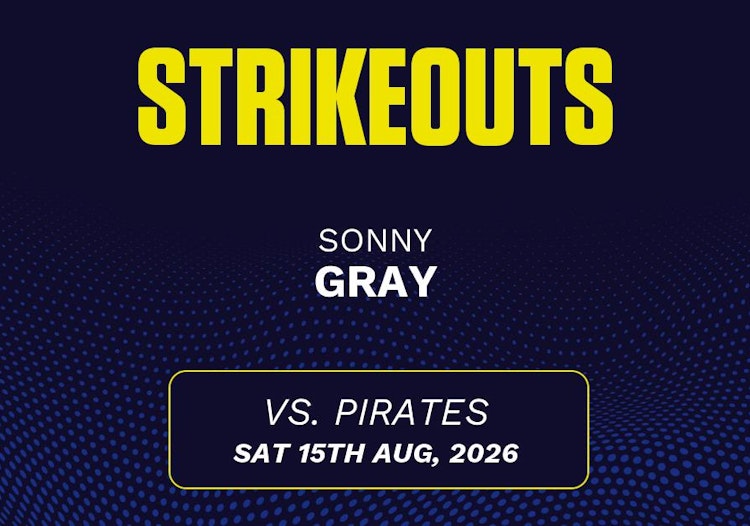 Sonny Gray projected stats for Saturday, August 15, 2026.
