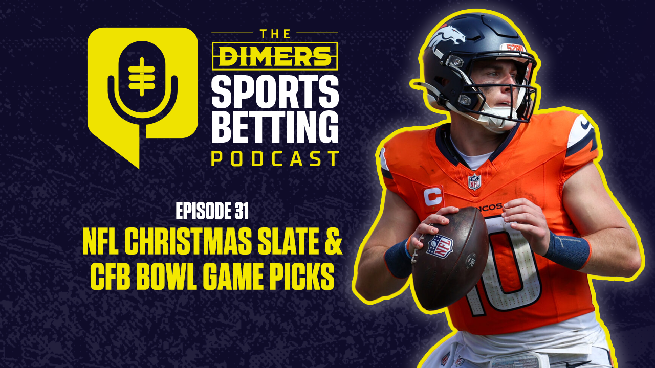 Dimers Sports Betting Podcast Ep. 31: NFL Christmas Day Preview, TD Props and CFB Bowl Game Picks