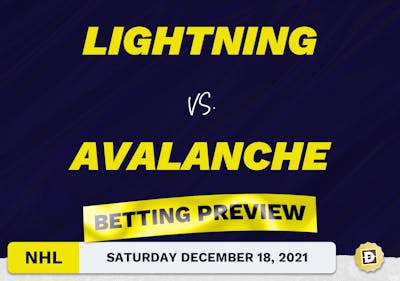 Lightning vs. Avalanche Predictions and Odds - Dec 18, 2021