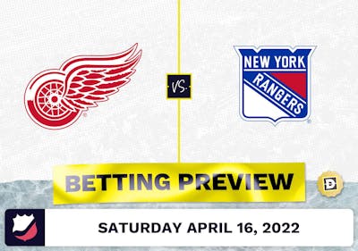 Red Wings vs. Rangers Prediction and Odds - Apr 16, 2022