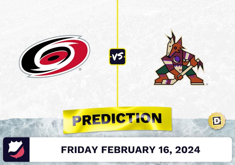 Carolina Hurricanes vs. Arizona Coyotes Prediction, Odds, NHL Picks [2/16/2024]