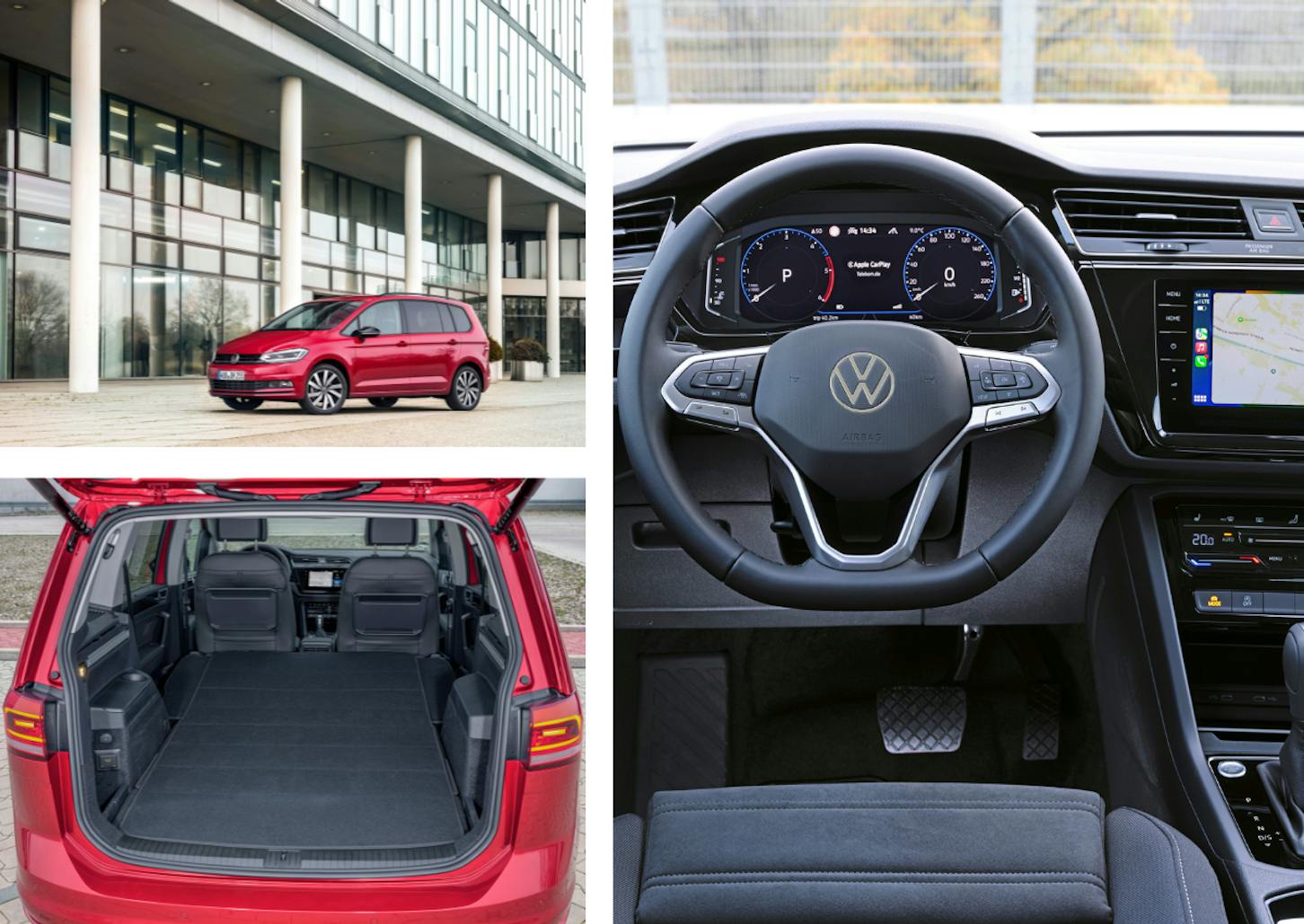 Das Interior und Exterior eines Touran.