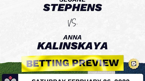 Sloane Stephens vs. Anna Kalinskaya Predictions - Feb 26, 2022