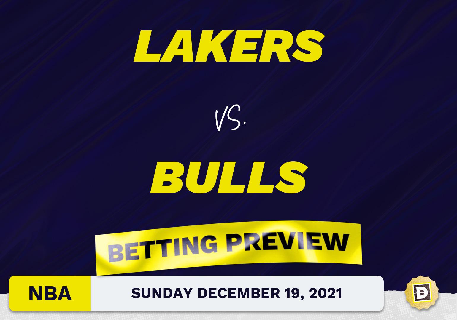 Lakers vs. Bulls Predictions and Odds - Dec 19, 2021