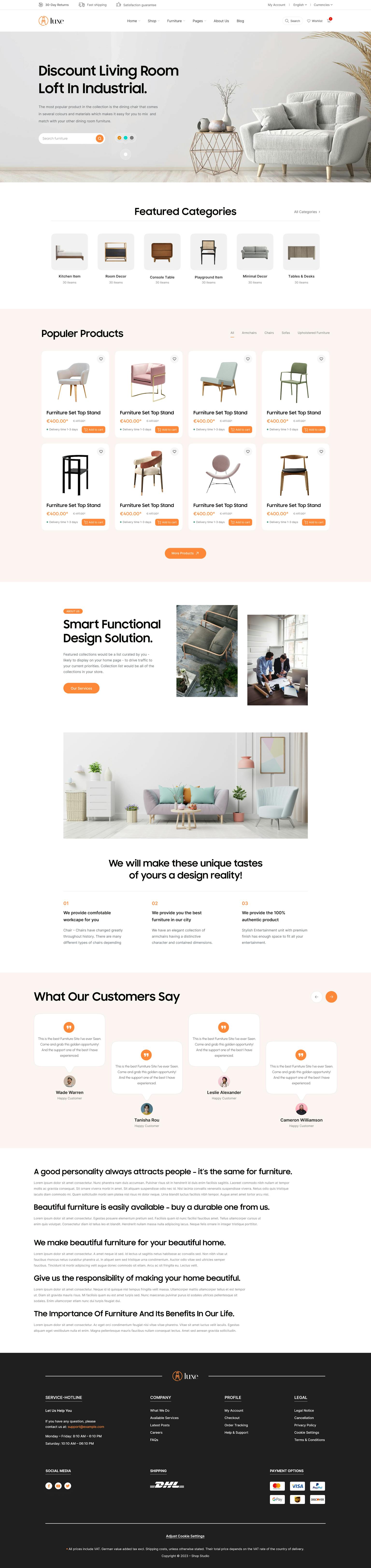 Shopware design: Interior 1