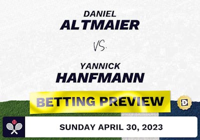 Daniel Altmaier vs. Yannick Hanfmann Predictions - Apr 30, 2023
