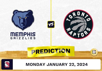Memphis Grizzlies vs. Toronto Raptors Prediction, Odds, NBA Picks [1/22/2024]