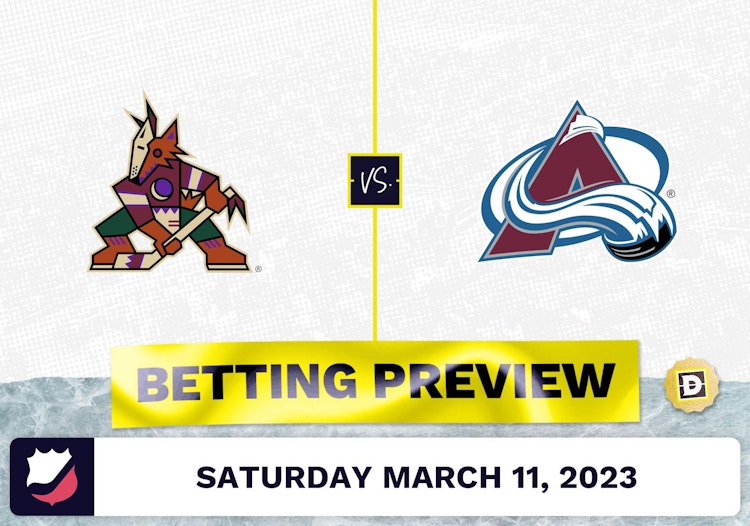 Coyotes vs. Avalanche Prediction and Odds - Mar 11, 2023