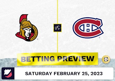 Senators vs. Canadiens Prediction and Odds - Feb 25, 2023