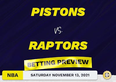 Pistons vs. Raptors Predictions and Odds - Nov 13, 2021