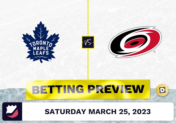 Maple Leafs vs. Hurricanes Prediction and Odds - Mar 25, 2023