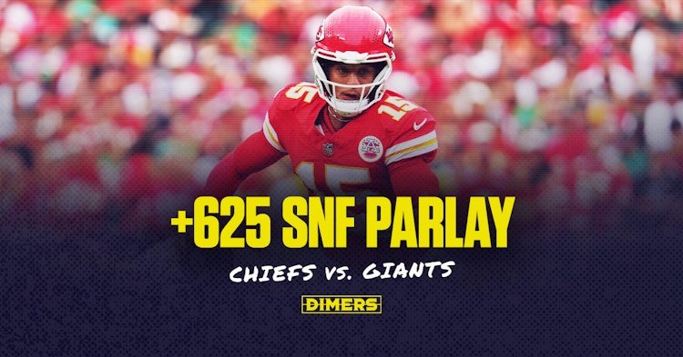NFL Parlay bet for Sunday Night Football featuring the Chiefs and Giants
