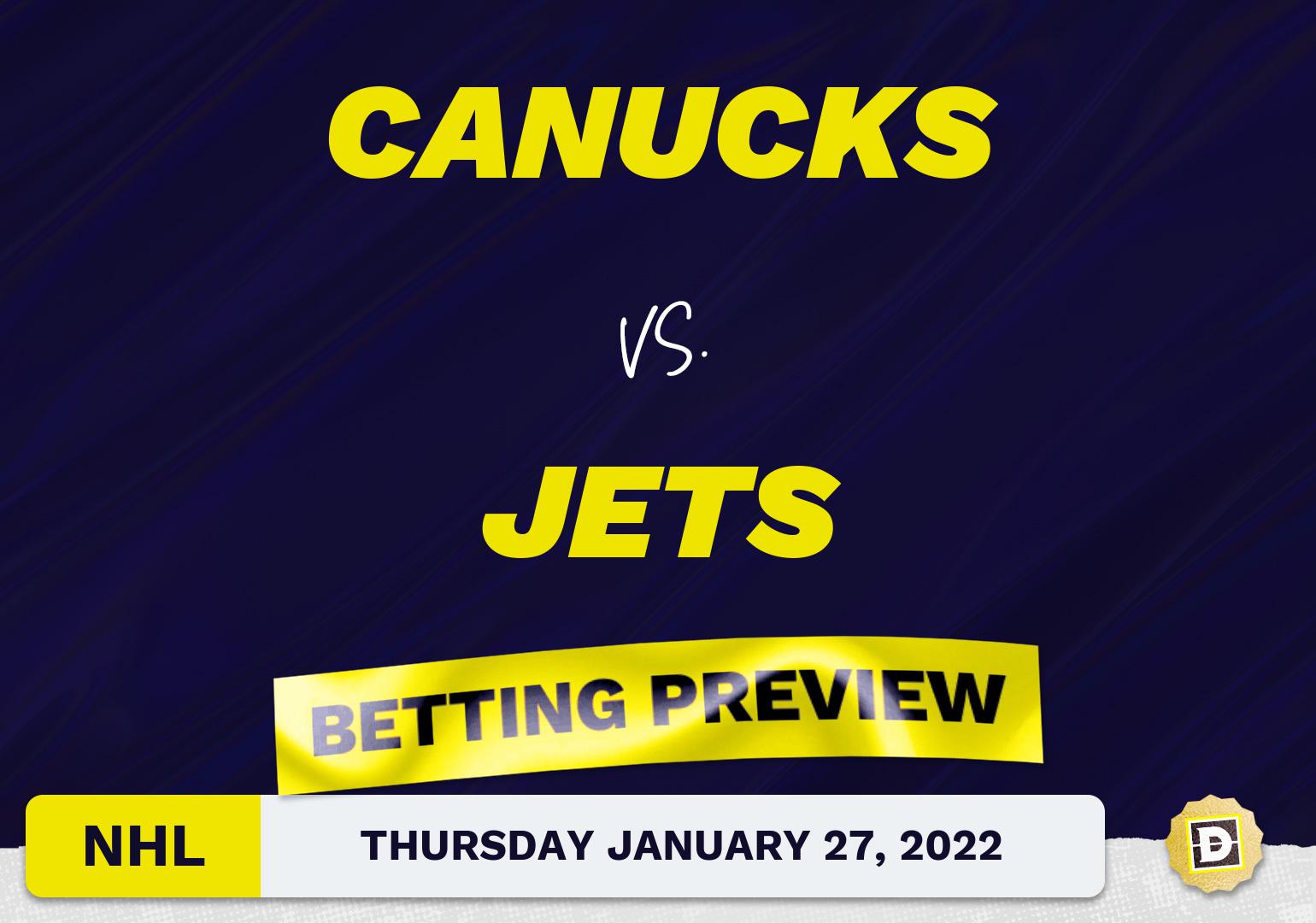 Canucks vs. Jets Predictions and Odds - Jan 27, 2022