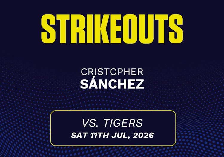 Cristopher Sánchez projected stats for Saturday, July 11, 2026.