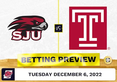 Saint Joseph's (PA) vs. Temple CBB Prediction and Odds - Dec 6, 2022