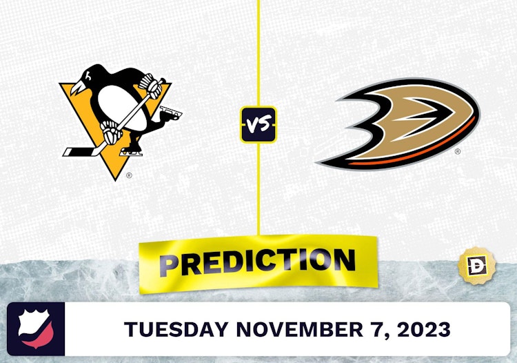 Penguins vs. Ducks Prediction and Odds - November 7, 2023