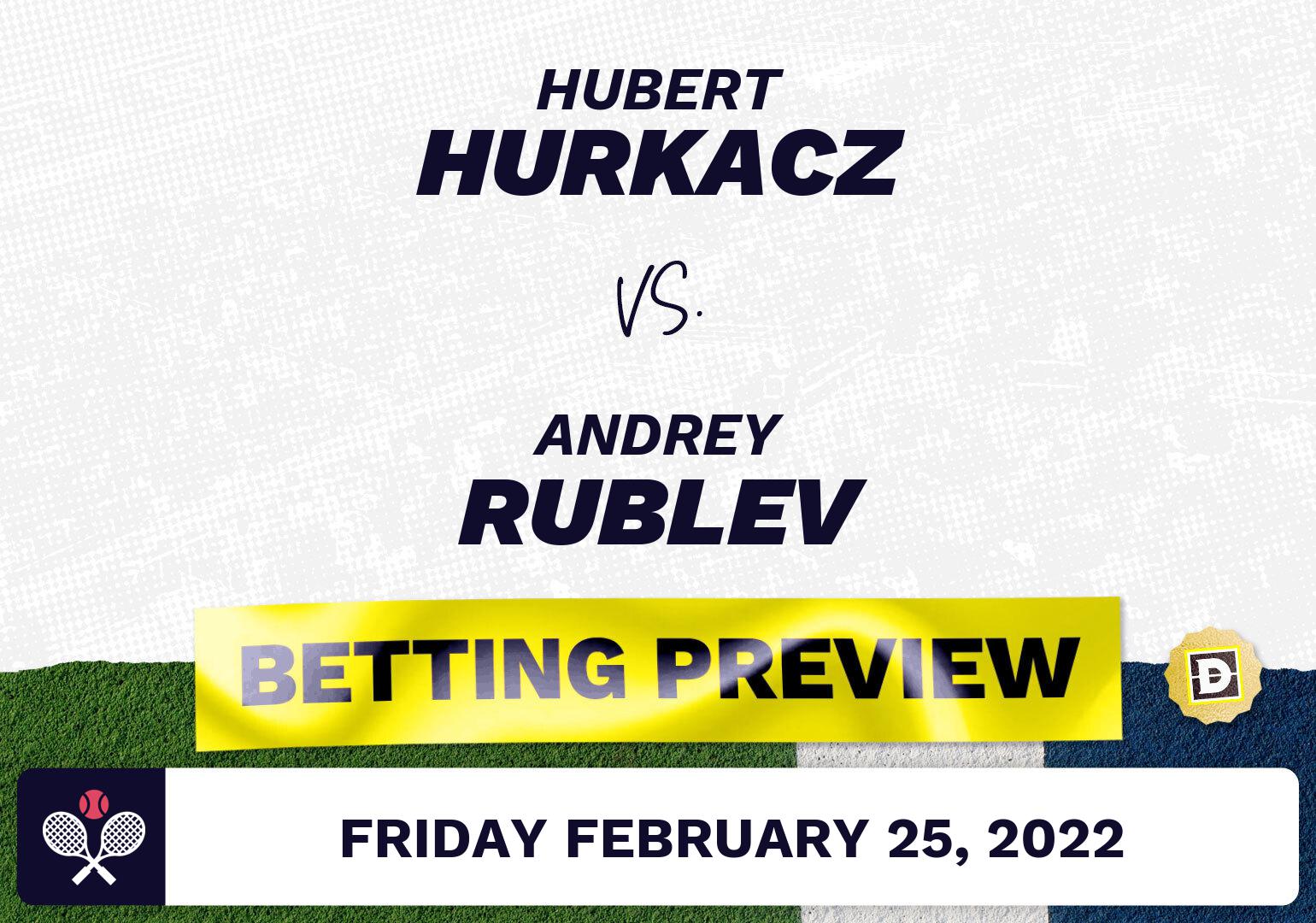 Hubert Hurkacz vs. Andrey Rublev Predictions - Feb 25, 2022