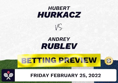 Hubert Hurkacz vs. Andrey Rublev Predictions - Feb 25, 2022