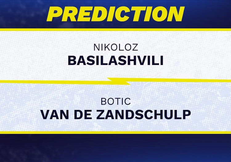 Nikoloz Basilashvili takes on Botic Van de Zandschulp in ATP Chengdu action.