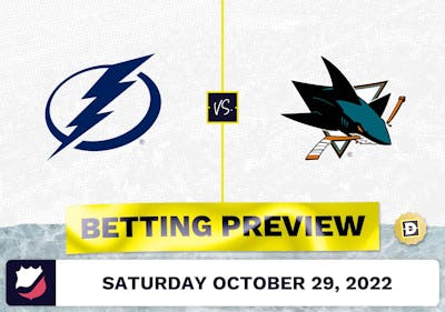 Lightning vs. Sharks Prediction and Odds - Oct 29, 2022