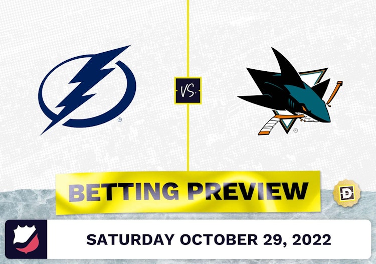 Lightning vs. Sharks Prediction and Odds - Oct 29, 2022