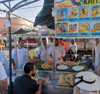 Live from Marrakech Morocco! Discover the famous Jemaa El-fna Square 's gallery image