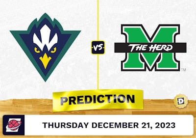 North Carolina-Wilmington vs. Marshall Prediction, Odds, College Basketball Picks  [12/21/2023]