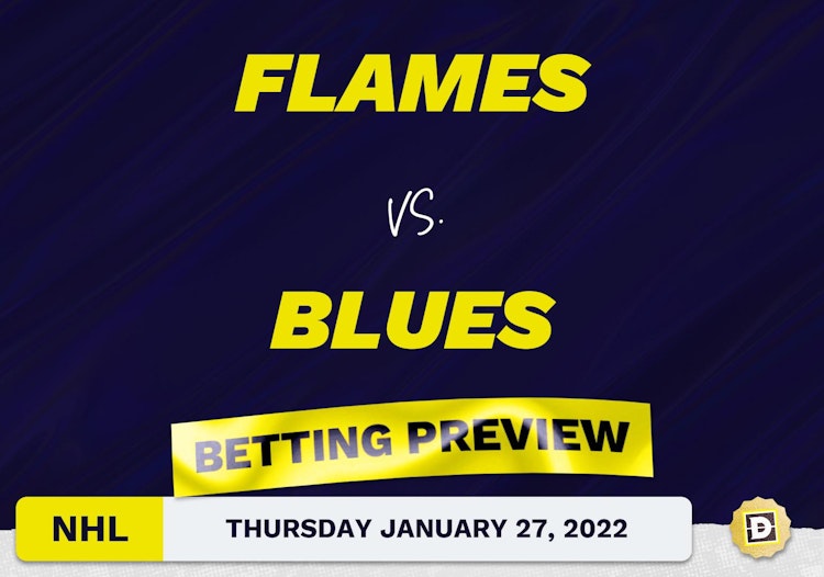 Flames vs. Blues Predictions and Odds - Jan 27, 2022