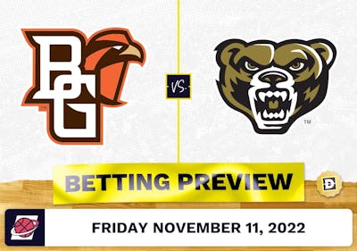 Bowling Green vs. Oakland CBB Prediction and Odds - Nov 11, 2022