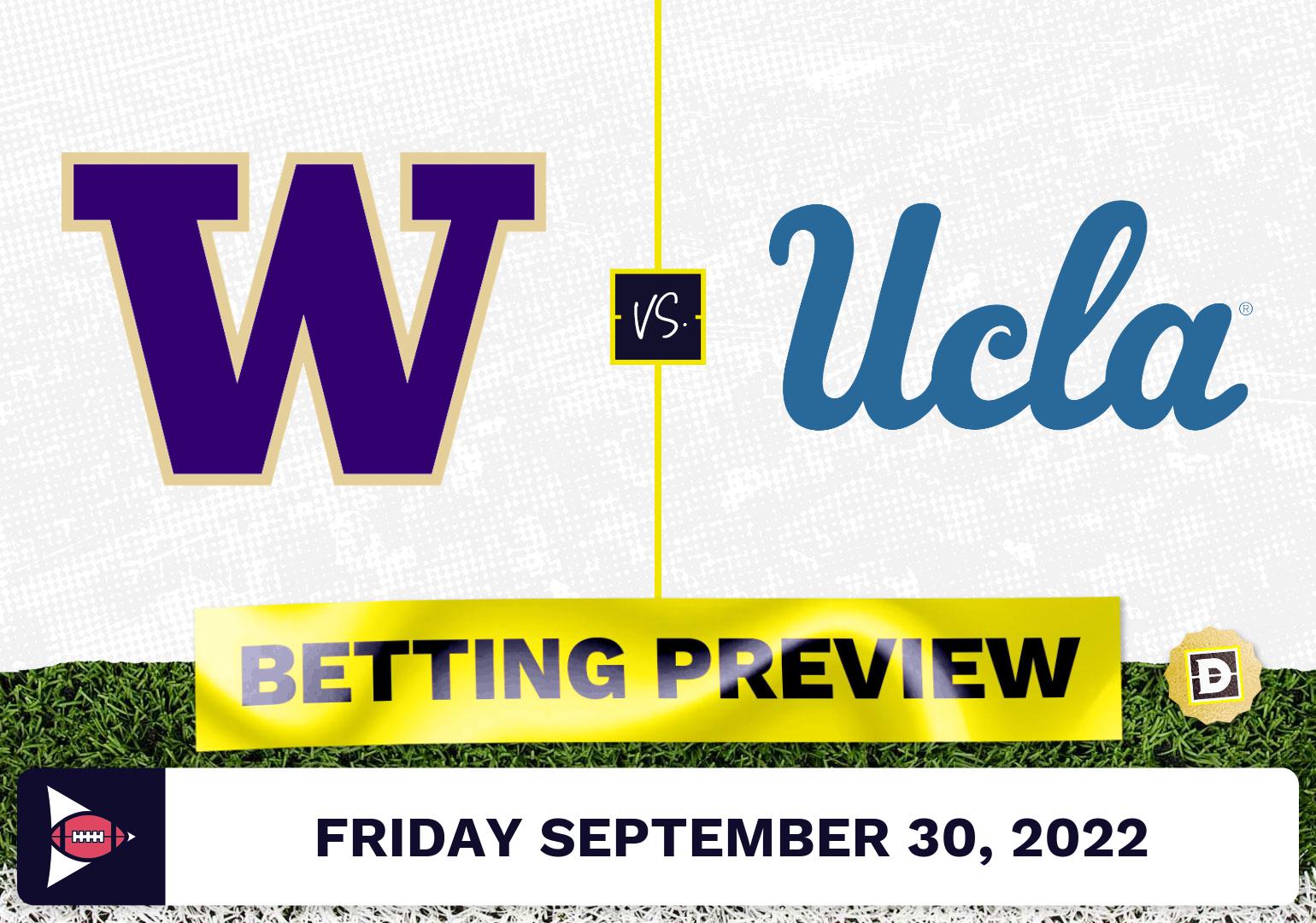 Washington vs. UCLA CFB Prediction and Odds - Sep 30, 2022