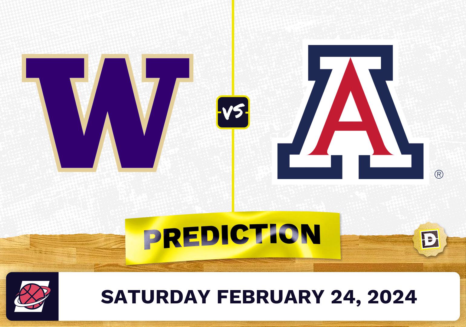 Washington vs. Arizona Prediction by Proven Computer Model [2/24/2024]