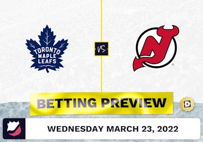 Devils vs. Maple Leafs Predictions and Odds - Mar 23, 2022