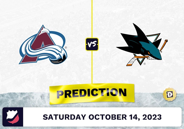 Avalanche vs. Sharks Prediction and Odds - October 14, 2023