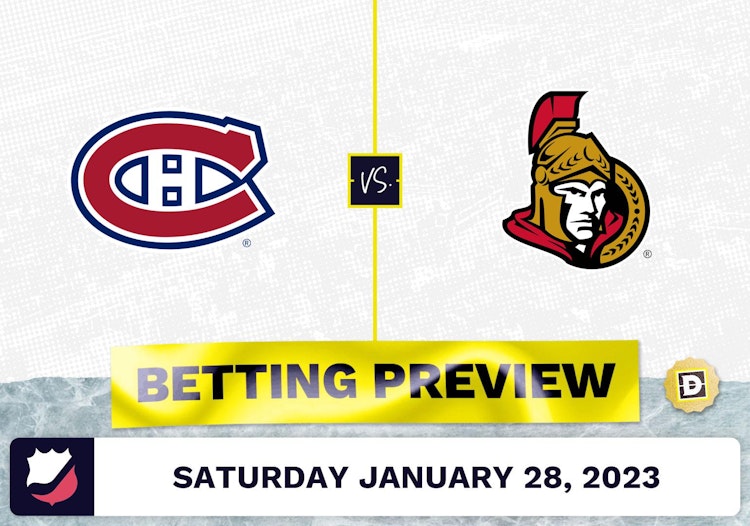 Canadiens vs. Senators Prediction and Odds - Jan 28, 2023