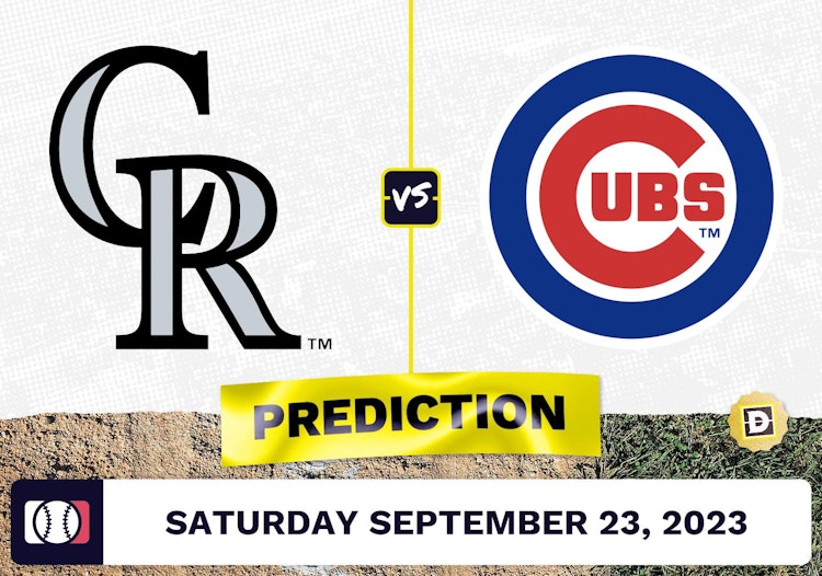 Rockies vs. Cubs Prediction for MLB Saturday [9/23/2023]