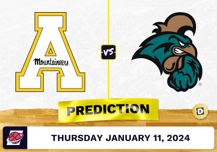 Appalachian State vs. Coastal Carolina Prediction, Odds, College Basketball Picks  [1/11/2024]