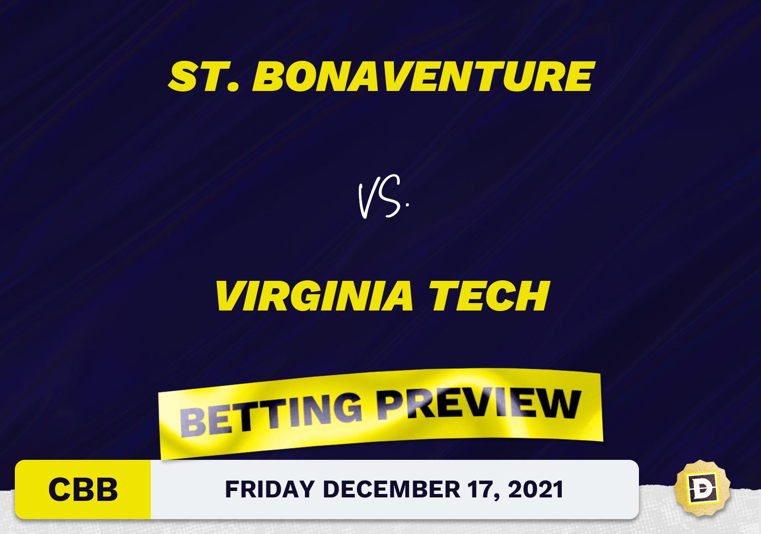 St. Bonaventure vs. Virginia Tech CBB Predictions and Odds - Dec 17, 2021