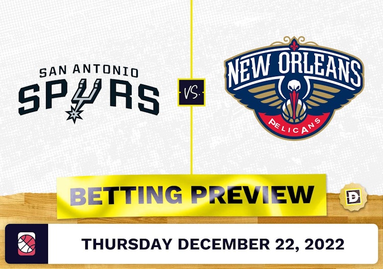 Spurs vs. Pelicans Prediction and Odds - Dec 22, 2022