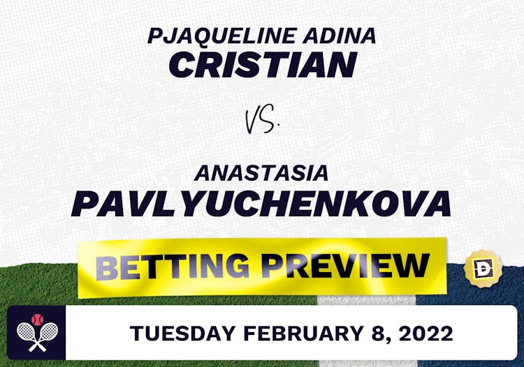 Jaqueline Adina Cristian vs. Anastasia Pavlyuchenkova Predictions - Feb 8, 2022