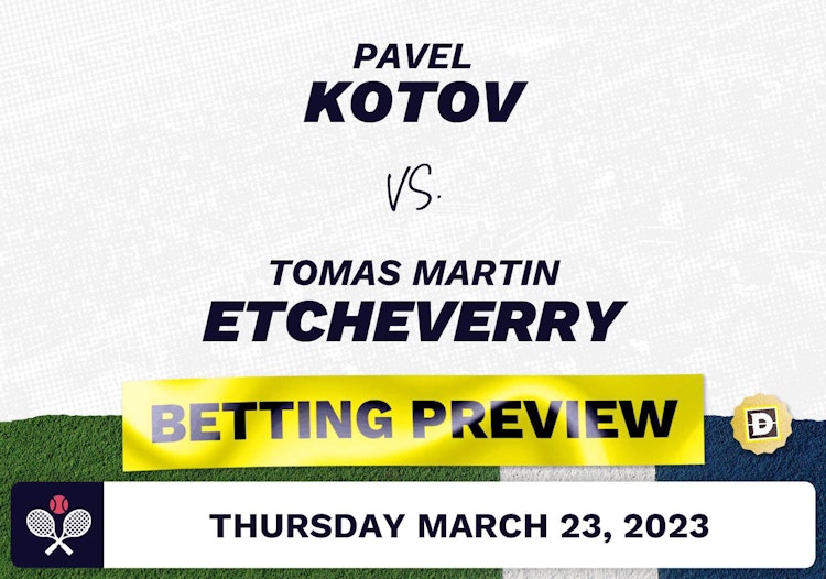 Pavel Kotov vs. Tomas Martin Etcheverry Predictions - Mar 23, 2023