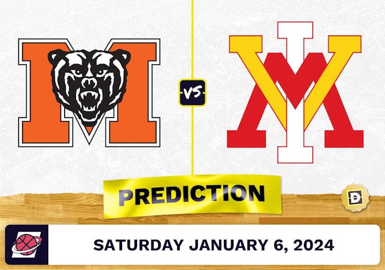 Mercer vs. Virginia Military Prediction, Odds, College Basketball Picks  [1/6/2024]