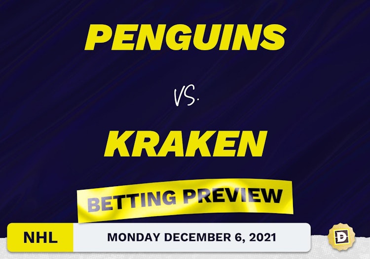 Penguins vs. Kraken Predictions and Odds - Dec 6, 2021