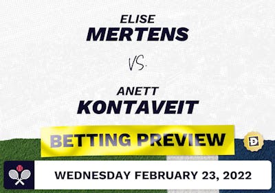 Elise Mertens vs. Anett Kontaveit Predictions - Feb 23, 2022