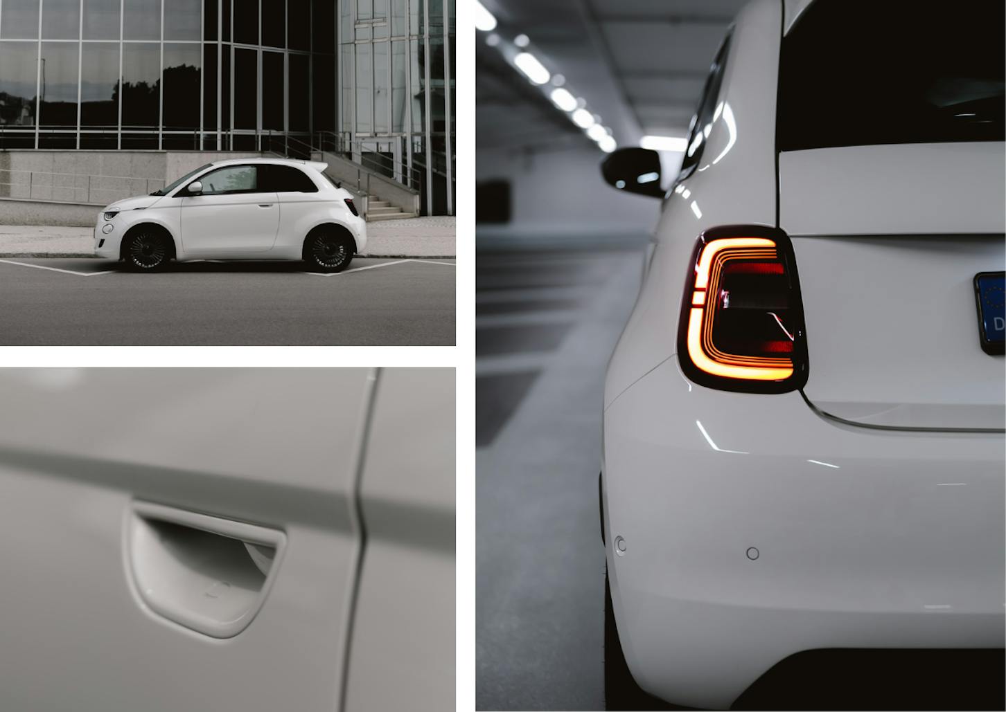 Das Exterieur des Fiat 500.