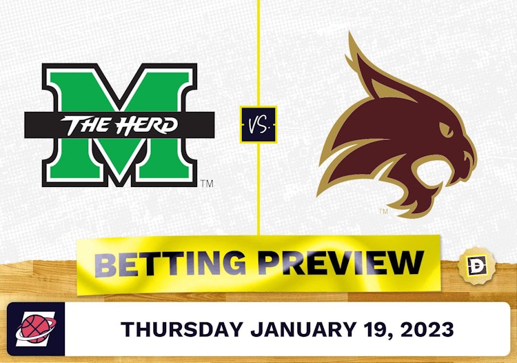 Marshall vs. Texas State CBB Prediction and Odds - Jan 19, 2023