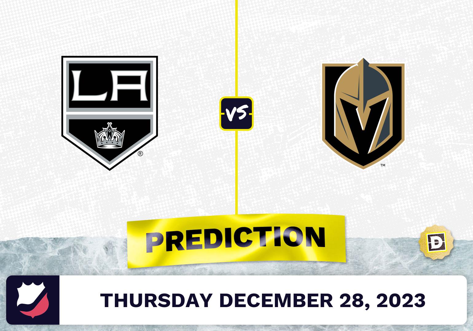 Los Angeles Kings vs. Vegas Golden Knights Prediction, Odds, NHL Picks  [12/28/2023]