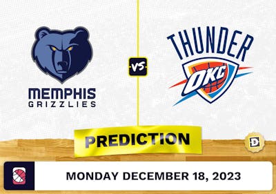 Memphis Grizzlies vs. Oklahoma City Thunder Prediction, Odds, Picks for NBA Monday [12/18/2023]