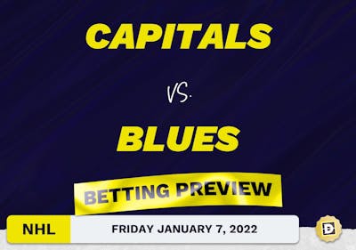 Capitals vs. Blues Predictions and Odds - Jan 7, 2022